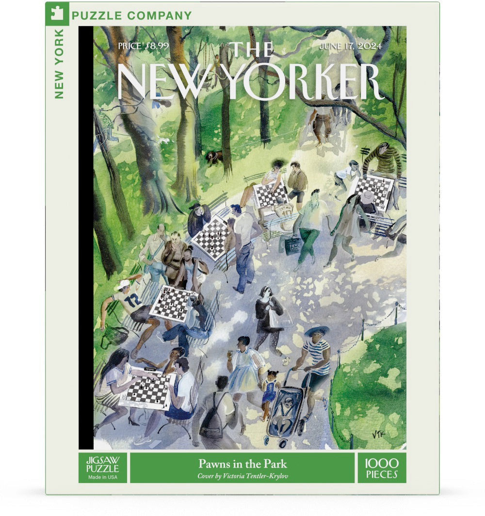 New York Puzzle Company 1000pc - Pawns in Park Puzzle