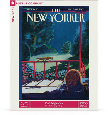 New York Puzzle Company 1000pc - Cat's Night Out Puzzle