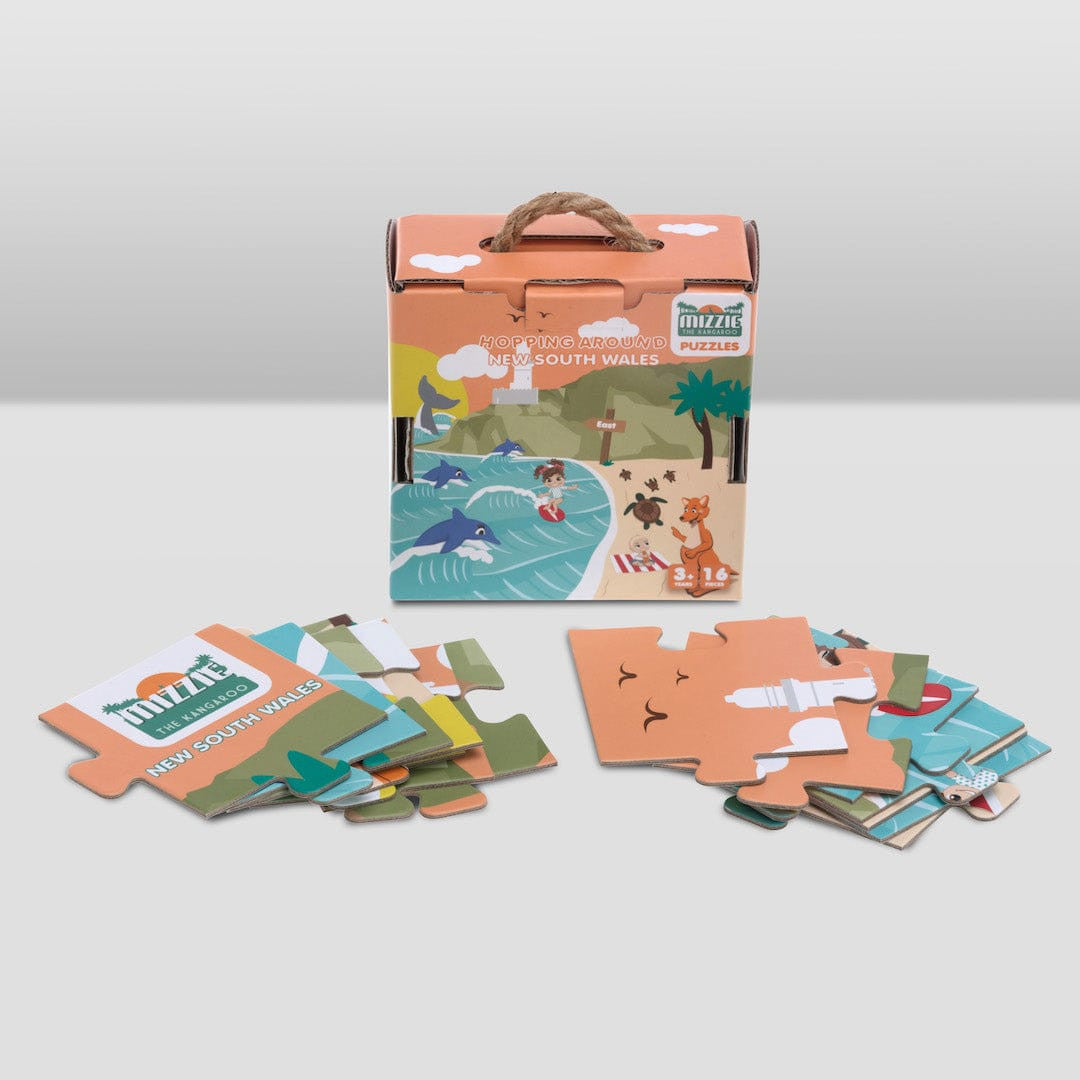 Mizzie the Kangaroo Collectible Puzzles - Hopping Around New South Wales