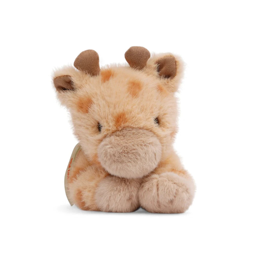 One Love Plush Willow the Giraffe lightly weighted sensory plush toy made from recycled fabrics