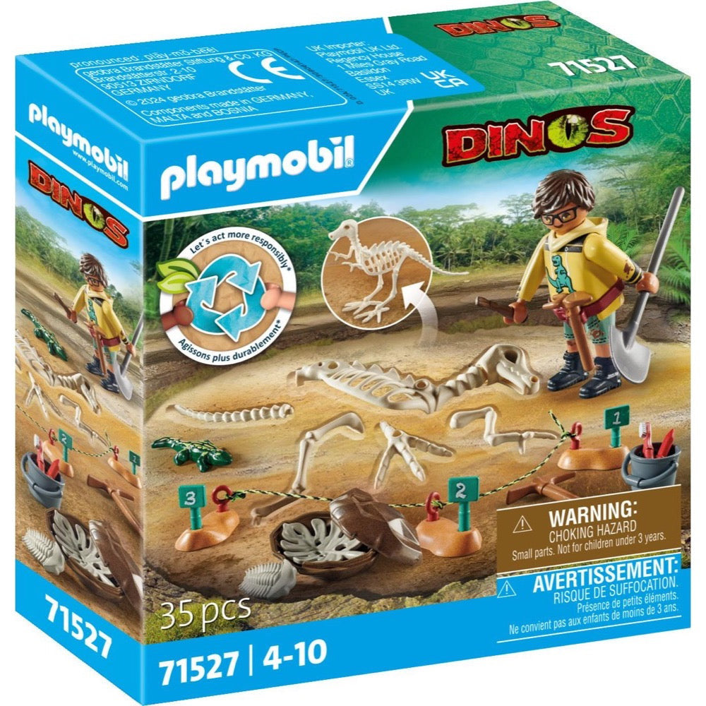 Playmobil Dinos - Archaeological Dig with Dinosaur Skeleton 71527