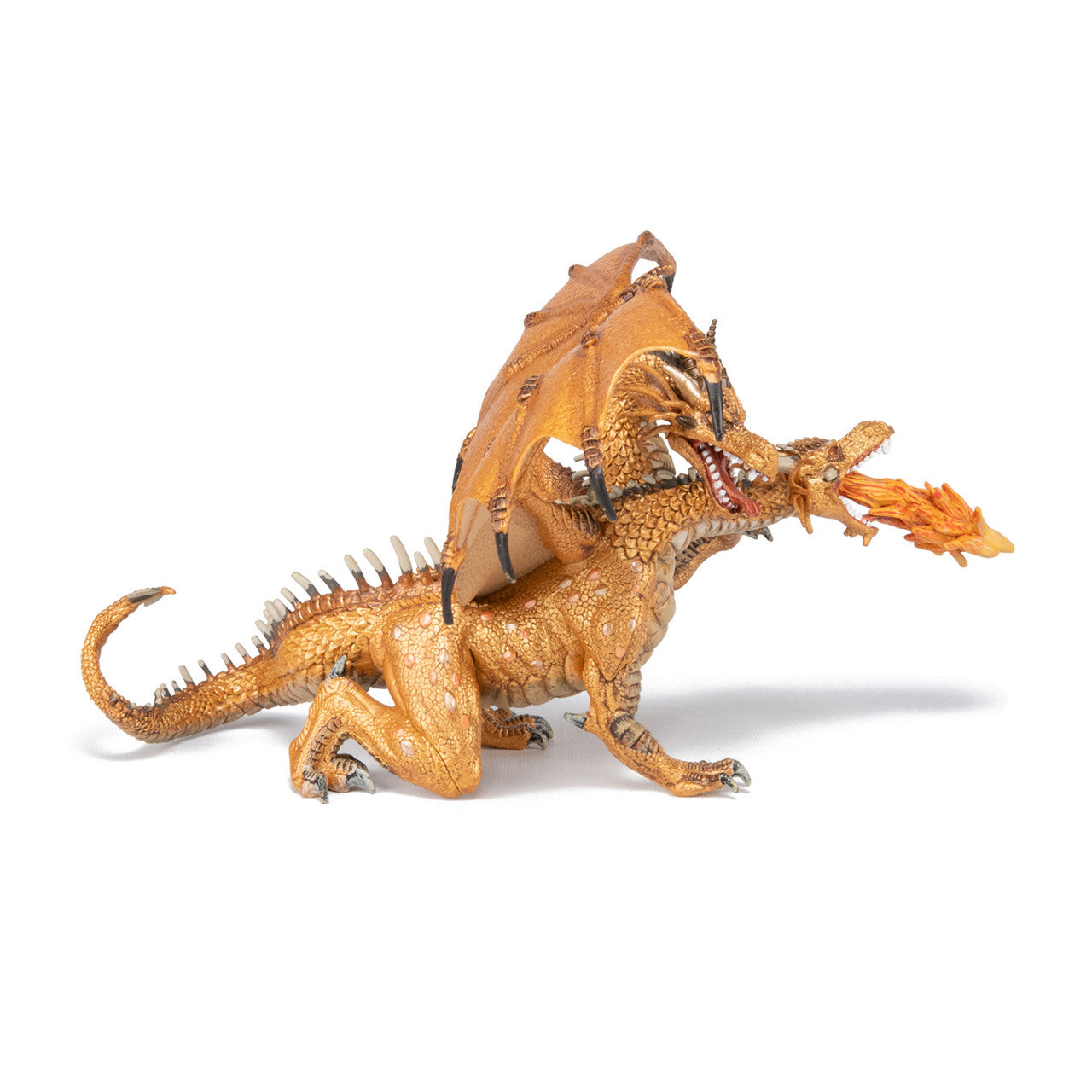 Papo - Gold Two Headed Dragon Figurine
