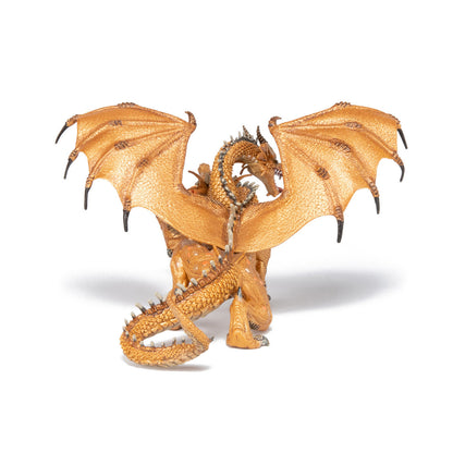 Papo - Gold Two Headed Dragon Figurine
