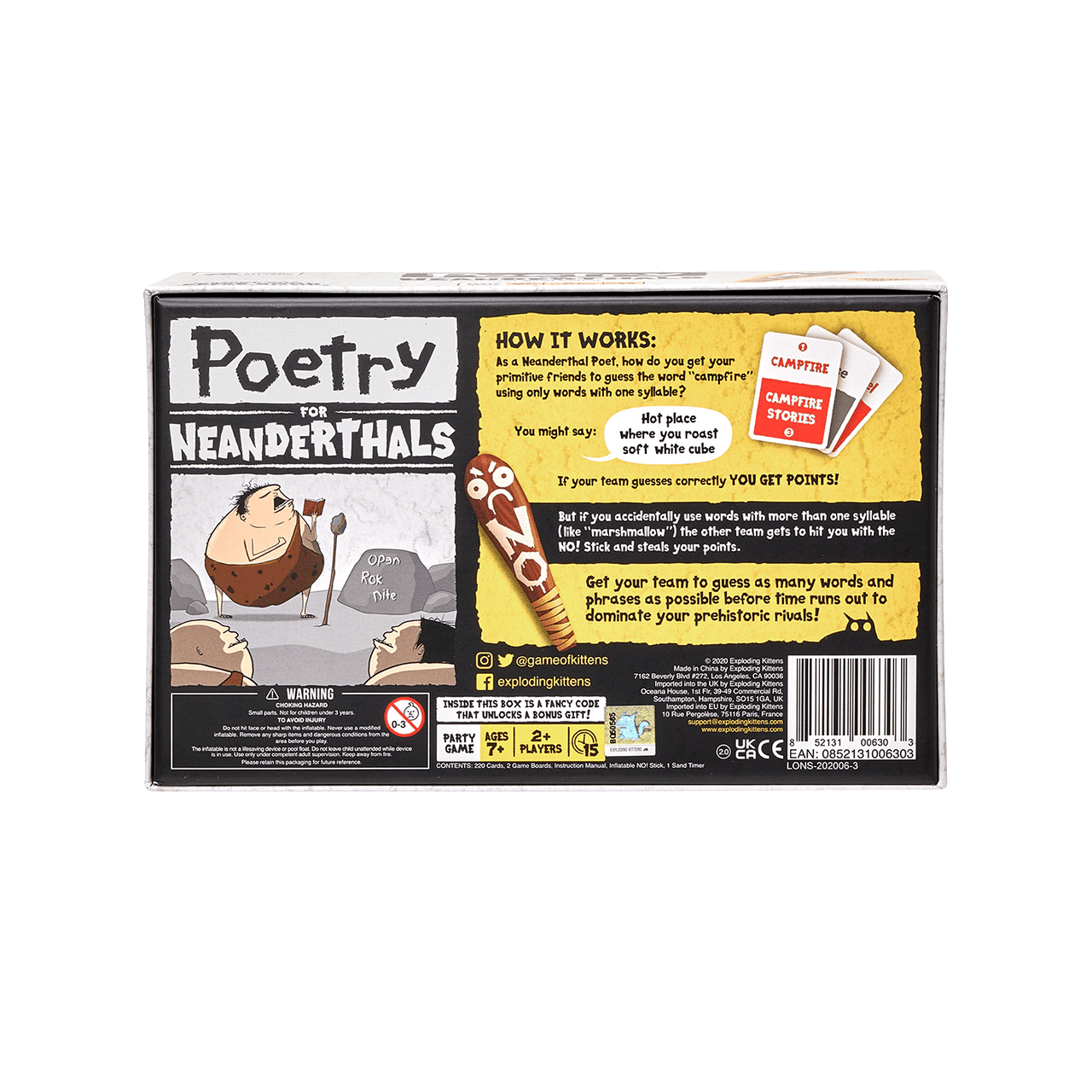 Poetry for Neanderthals by Exploding Kittens
