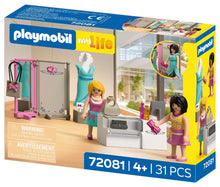 Playmobil Trendy Fashion Boutique 72081 my Life fashion shop playset with two figures, display cabinet, changing screen and accessories