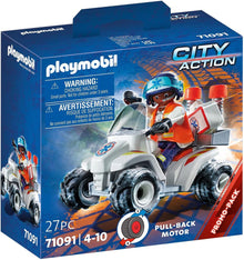 Playmobil City Action - Medical Rescue Pull-Back Quad 71091