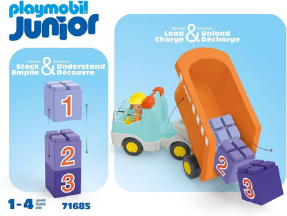 Playmobil - Junior: Dump Truck 71685 *Minor Box Damage*