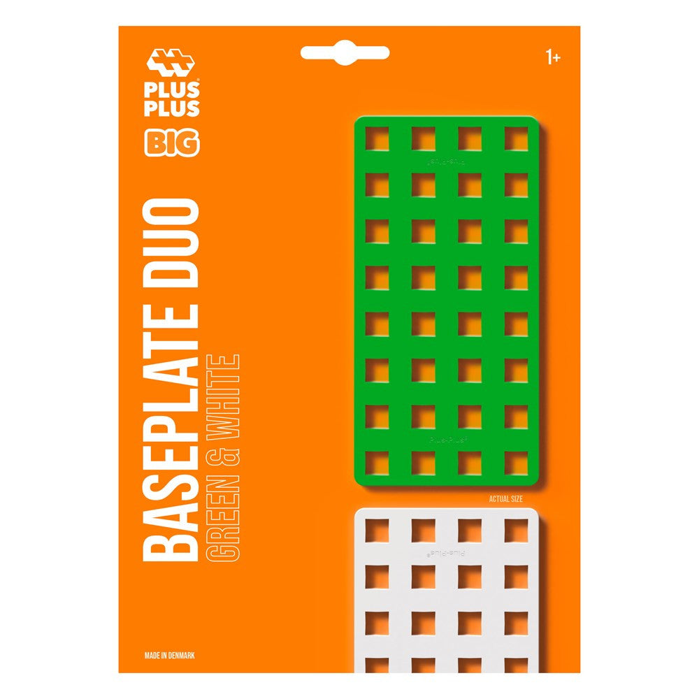 Plus-Plus - BIG - Green & White Baseplate Duo