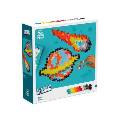 Plus-Plus Puzzle by Number Space 500 piece box shown front-on against a white background