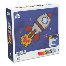 Plus-Plus Puzzle by Number Rocket 500 piece box shown front-on against a white background