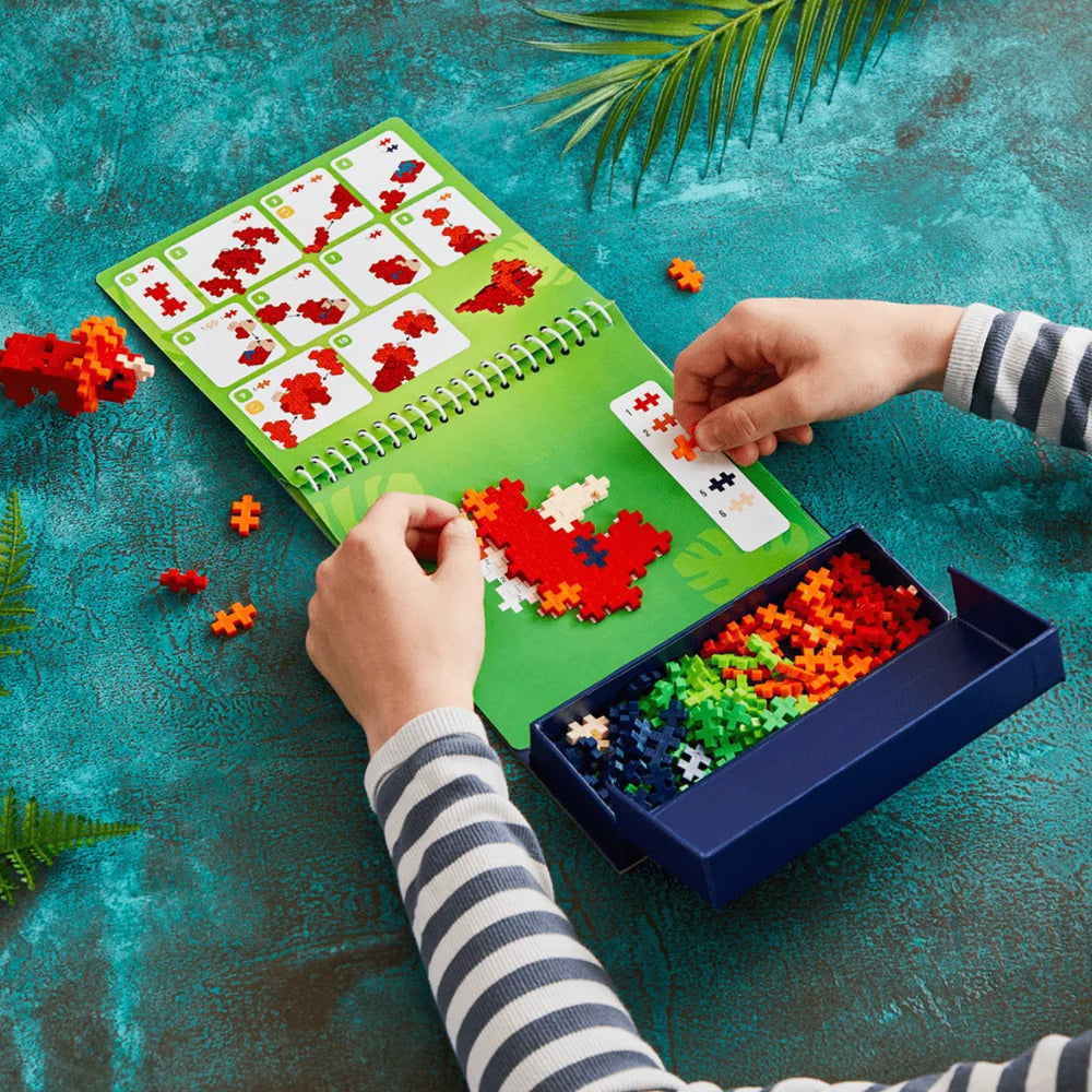 Plus-Plus Activity Pad Puzzle by Number Enchanted Forest PP4348 with 125 colourful building pieces and magical woodland designs