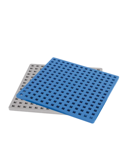 Plus-Plus Baseplates Blue & Grey - 2 Pack, 11.5cm Building Base