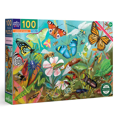 eeBoo 100pc - Love of Bugs Puzzle