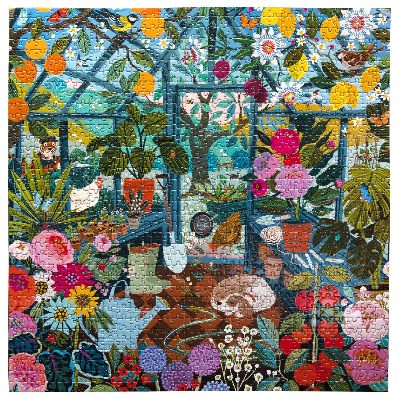 eeBoo 1000pc - English Greenhouse Puzzle