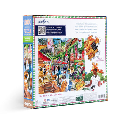 eeBoo 1000pc - London Market Puzzle