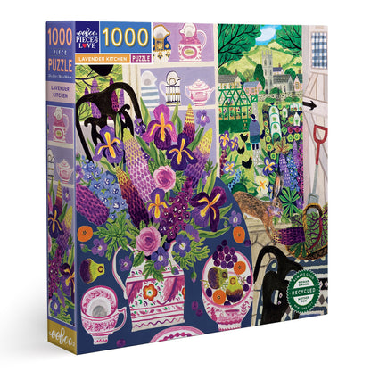 eeBoo 1000pc - Lavender Kitchen Puzzle