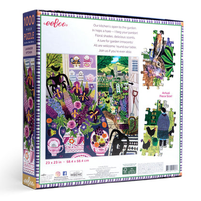 eeBoo 1000pc - Lavender Kitchen Puzzle
