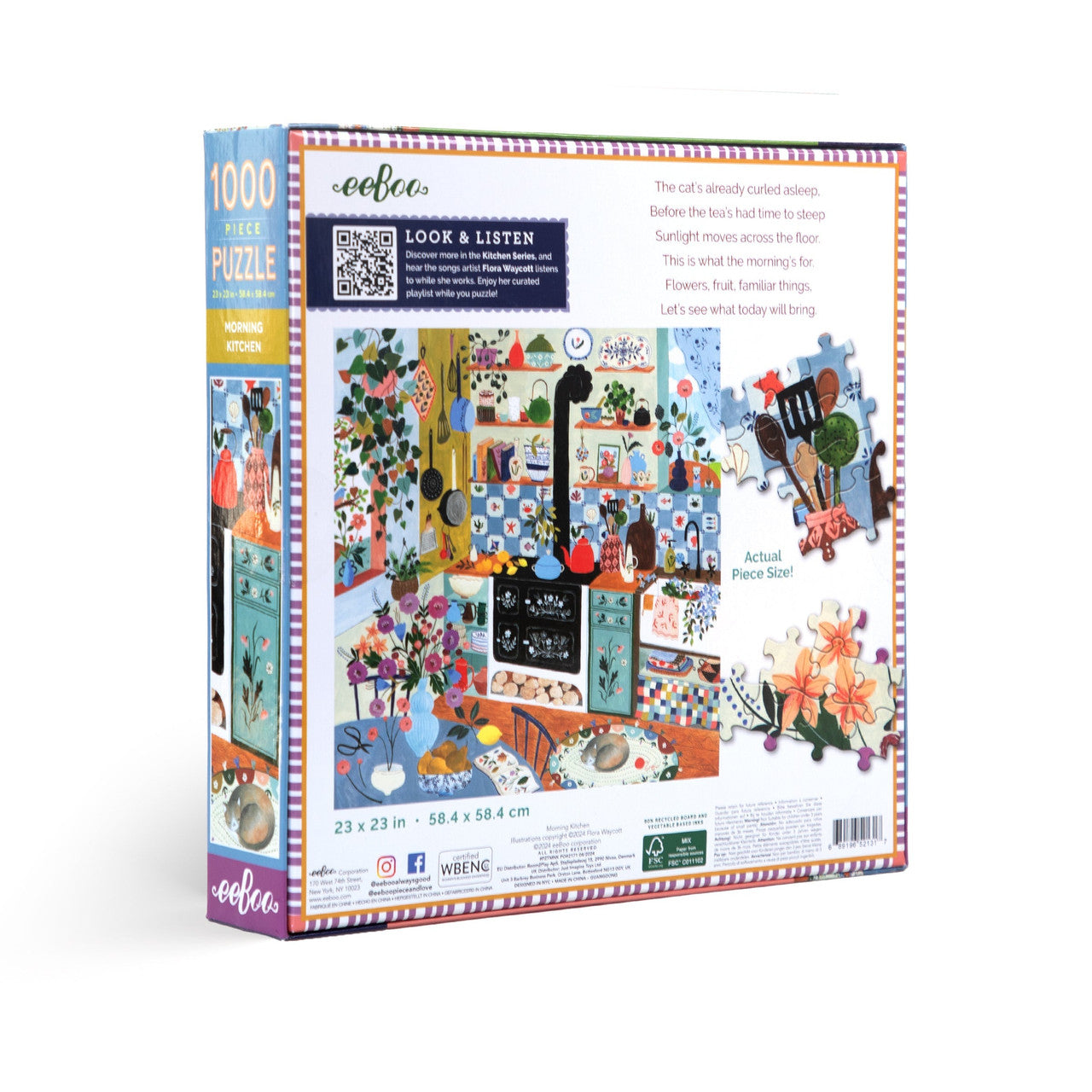eeBoo 1000pc - Morning Kitchen Puzzle