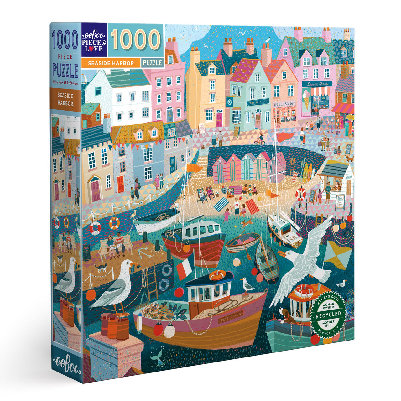 eeBoo 1000pc - Seaside Harbour Puzzle