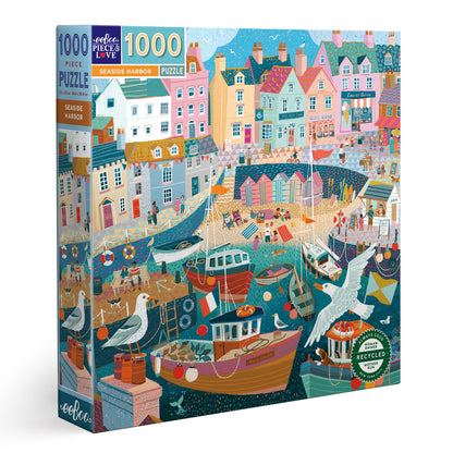 eeBoo 1000pc - Seaside Harbour Puzzle