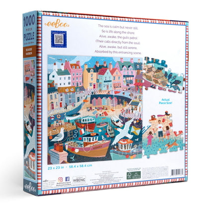 eeBoo 1000pc - Seaside Harbour Puzzle