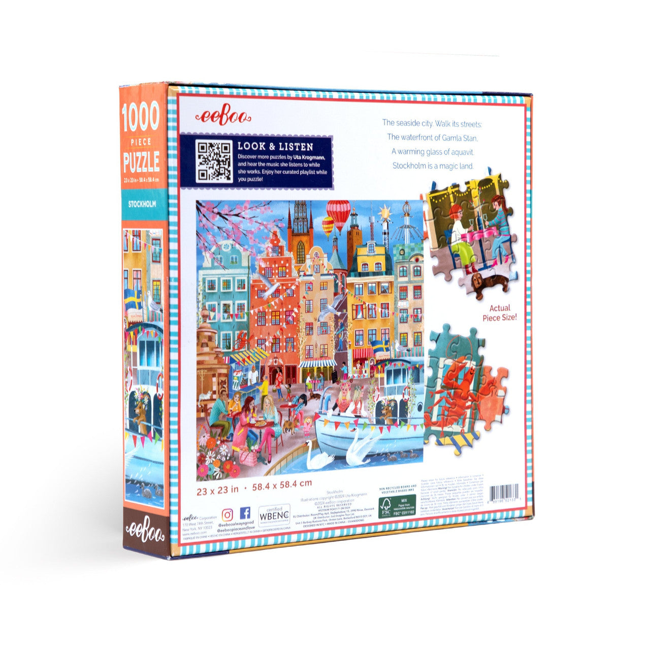eeBoo 1000pc - Stockholm Puzzle