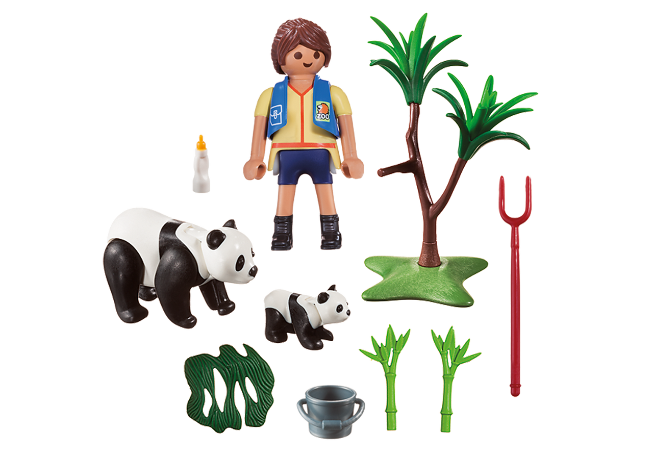 Playmobil City Life - Panda Caretaker Carry Case | 70105