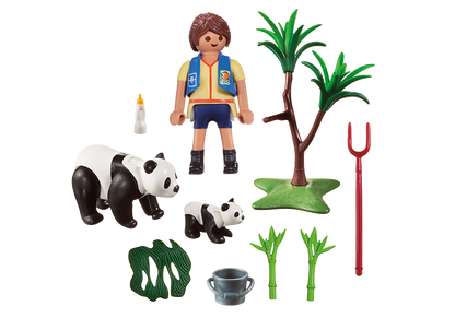 Playmobil City Life - Panda Caretaker Carry Case | 70105