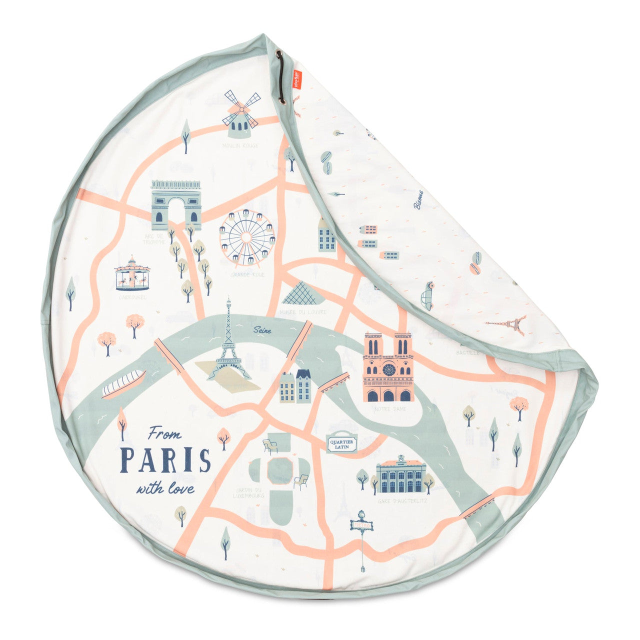 Play & Go - Toy Storage Bag - Paris Map