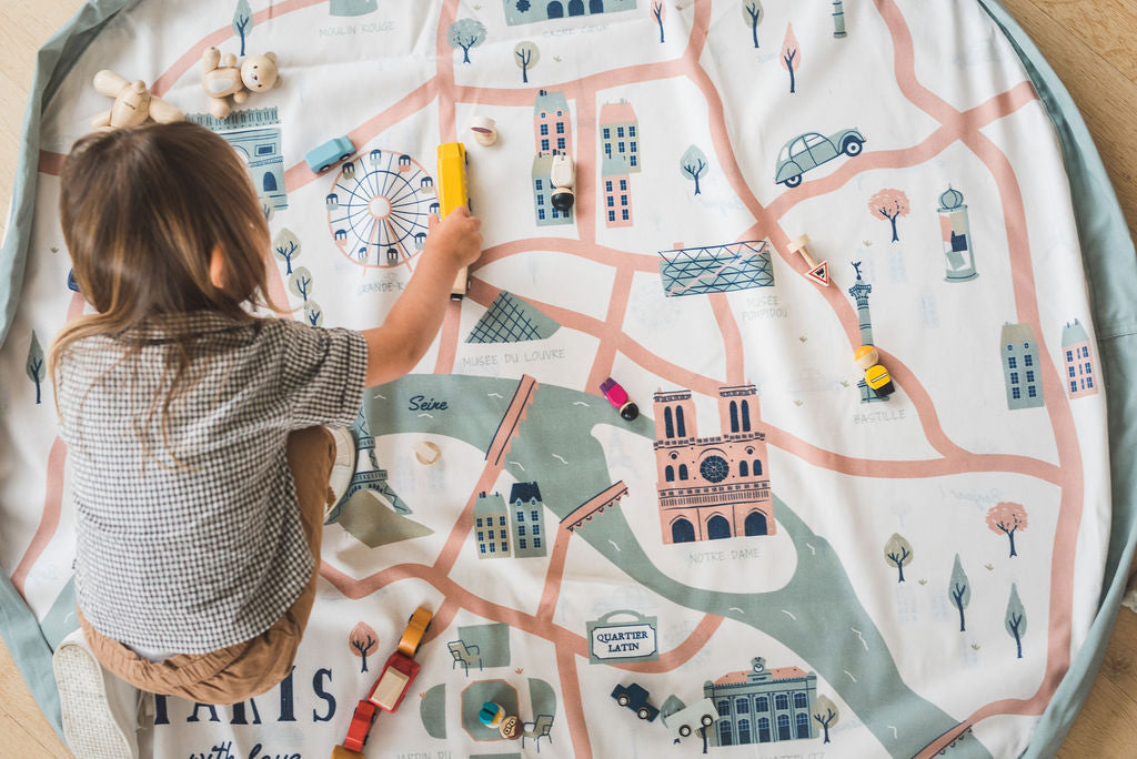 Play & Go - Toy Storage Bag - Paris Map