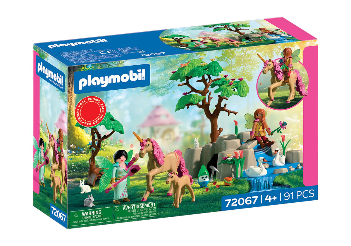 Two fairies visit their cheerful friend, the Joyling, and set off together with a unicorn and its foal on a magical outing into nature.