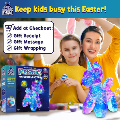 Prismic Build Your Own 3D Puzzle - Unicorn Lantern