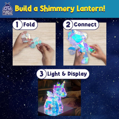 Prismic Build Your Own 3D Puzzle - Unicorn Lantern