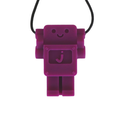 Jellystone Chewelry - Robot Pendant - Purple Grape