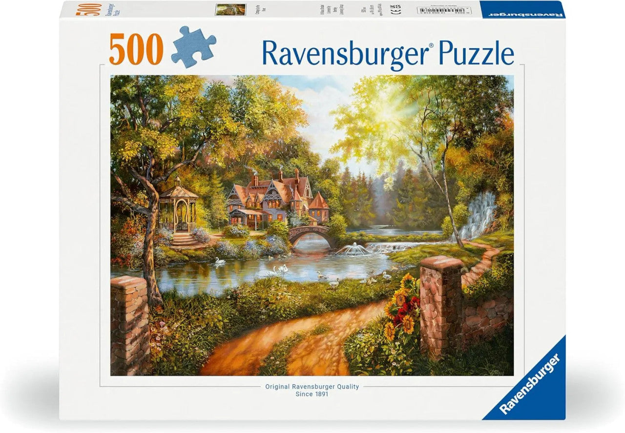 Ravensburger 500pc - Cottage by the River Puzzle