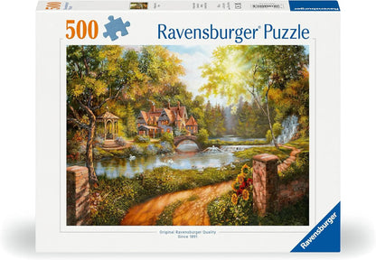 Ravensburger 500pc - Cottage by the River Puzzle