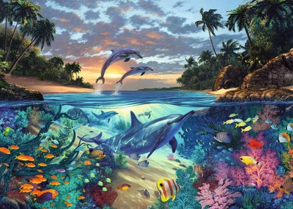 Ravensburger 1000pc - Coral Bay Puzzle *Minor Box Damage*
