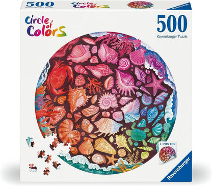 Ravensburger 500pc - Circle of Colours Seashells Puzzle