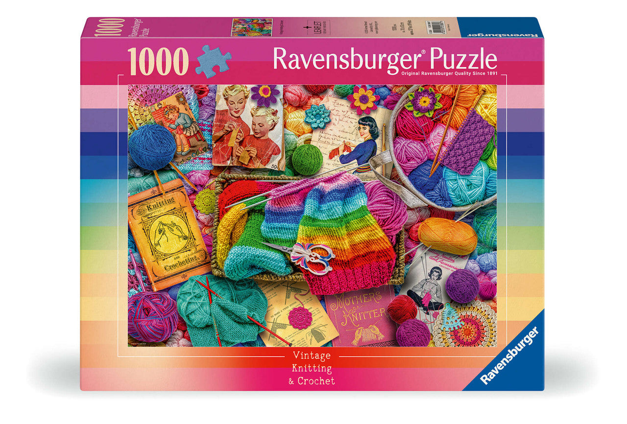 Ravensburger 1000pc - Vintage Knitting & Crochet Puzzle