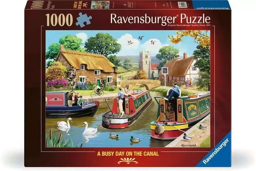 Ravensburger 1000pc - A Busy Day on the Canal Puzzle