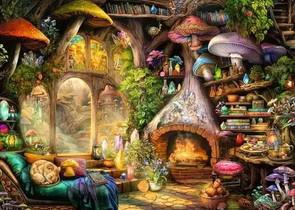 Ravensburger 1000pc -  Mushroom Cottage Puzzle