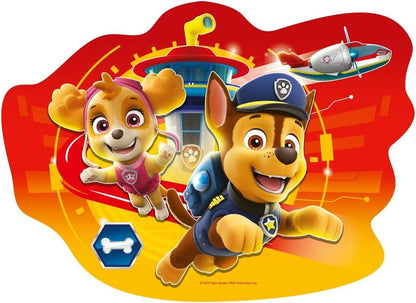 Ravensburger  -  4 in a Box - Paw Patrol Pups Away Shaped Puzzle