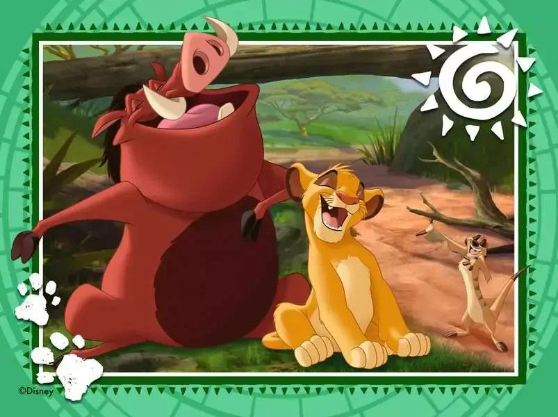 Ravensburger  - Disney The Lion King 4 in a Box - 12, 16, 20, 24pc Puzzles