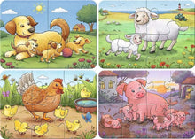 Ravensburger - My First Puzzles - Animal Families 2, 4, 6, 8 pc