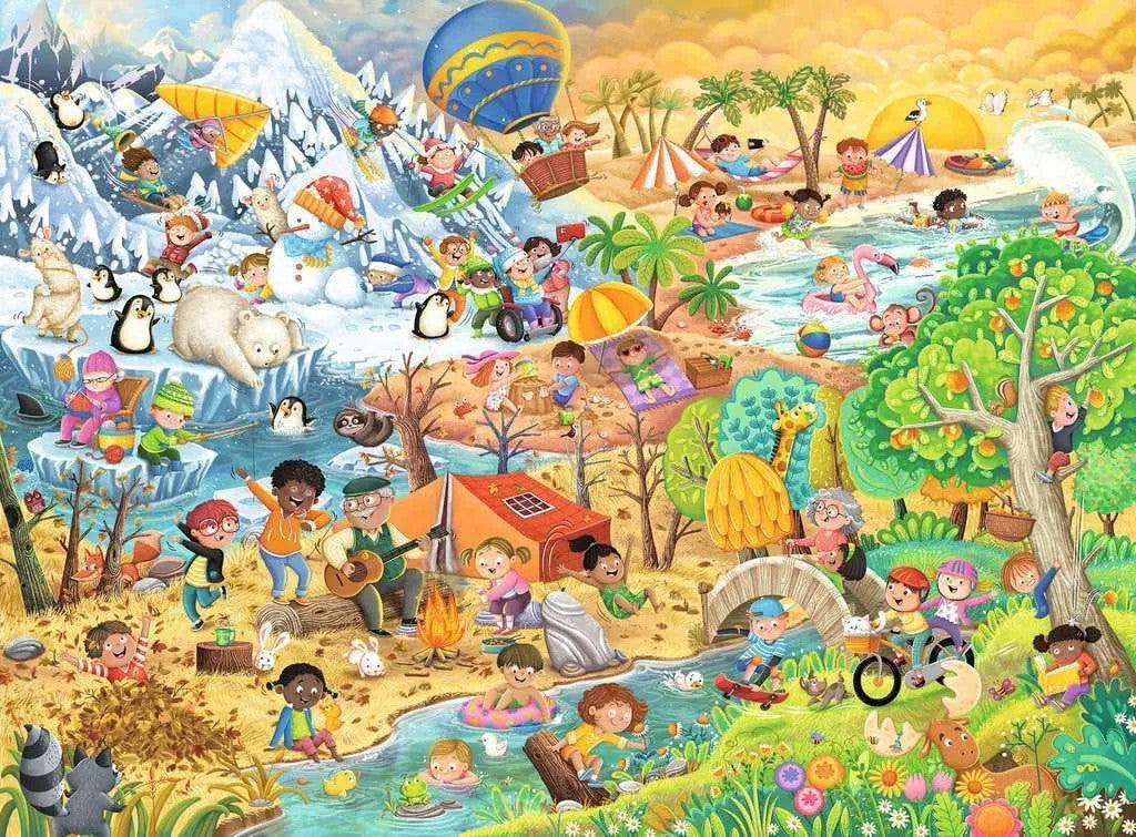 Ravensburger 100pc - Four Seasons of Fun Puzzle