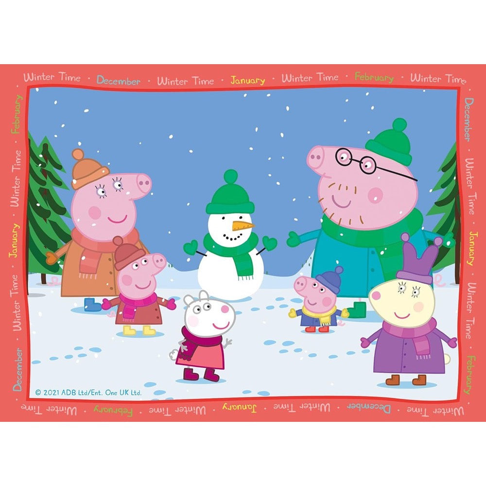 Ravensburger - Peppa Pig 4 in a Box - 12, 16, 20, 24pc Puzzles