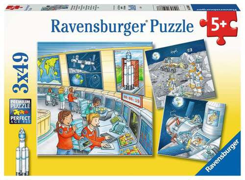 Ravensburger 3x49pc - Tom & Mia go on a Space Mission Puzzle