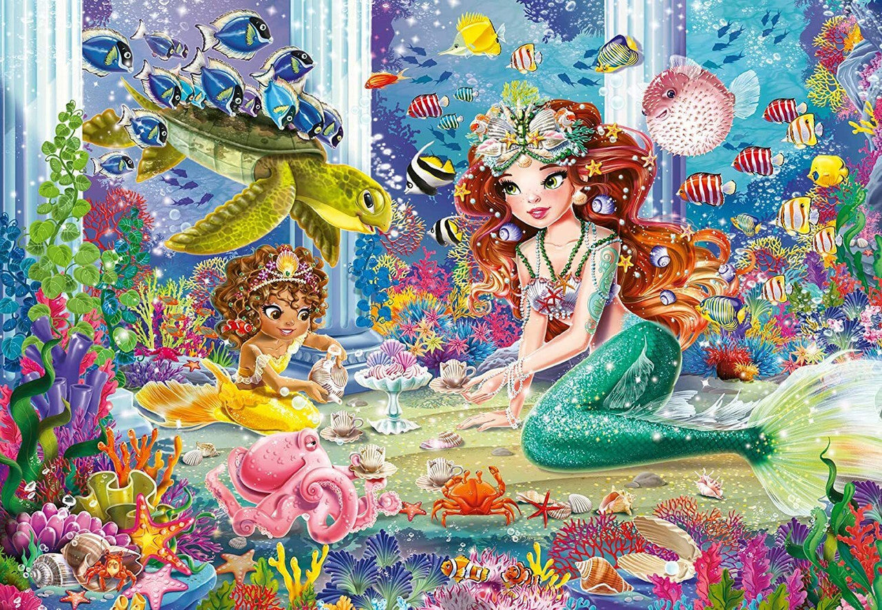 Ravensburger 2x24pc- Mermaid Tea Party Puzzle