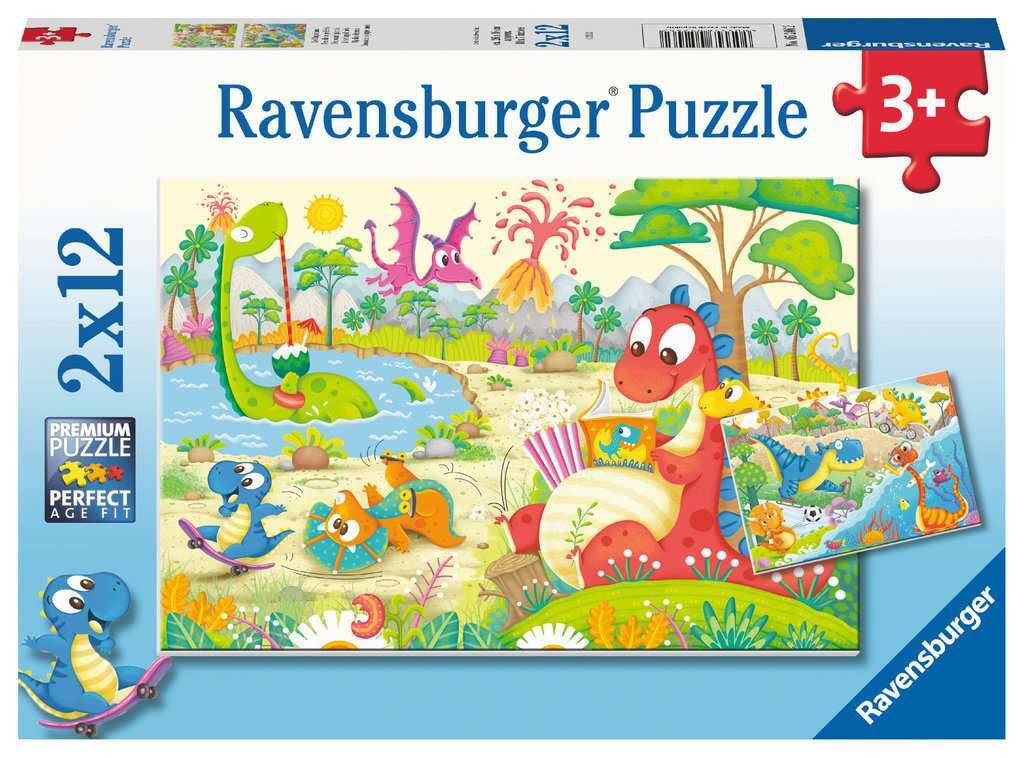 Ravensburger 2x12pc Puzzle - My Dino Friends Puzzle