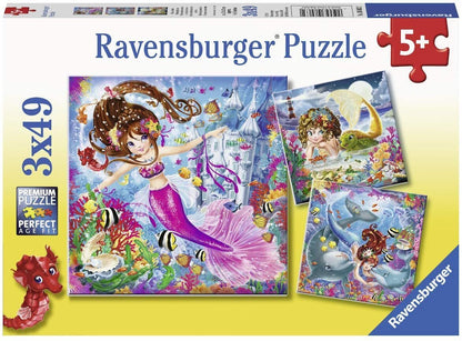 Ravensburger 3x49pc - Charming Mermaids Puzzle